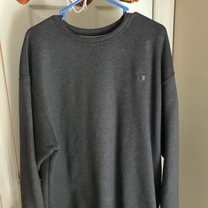 Champion Fleece Gray Sweatshirt Size: XL